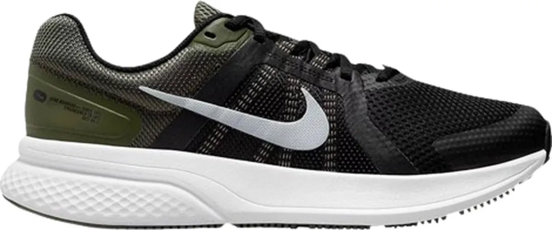Nike Run Swift 2 CU3517-007 Hardloopschoenen - Maat 40 - Khaki Zwart/Wit
