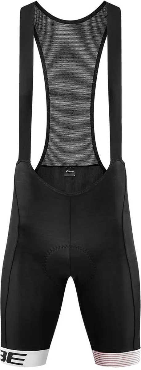 Cube Teamline Bib Shorts L - Zwart/Wit