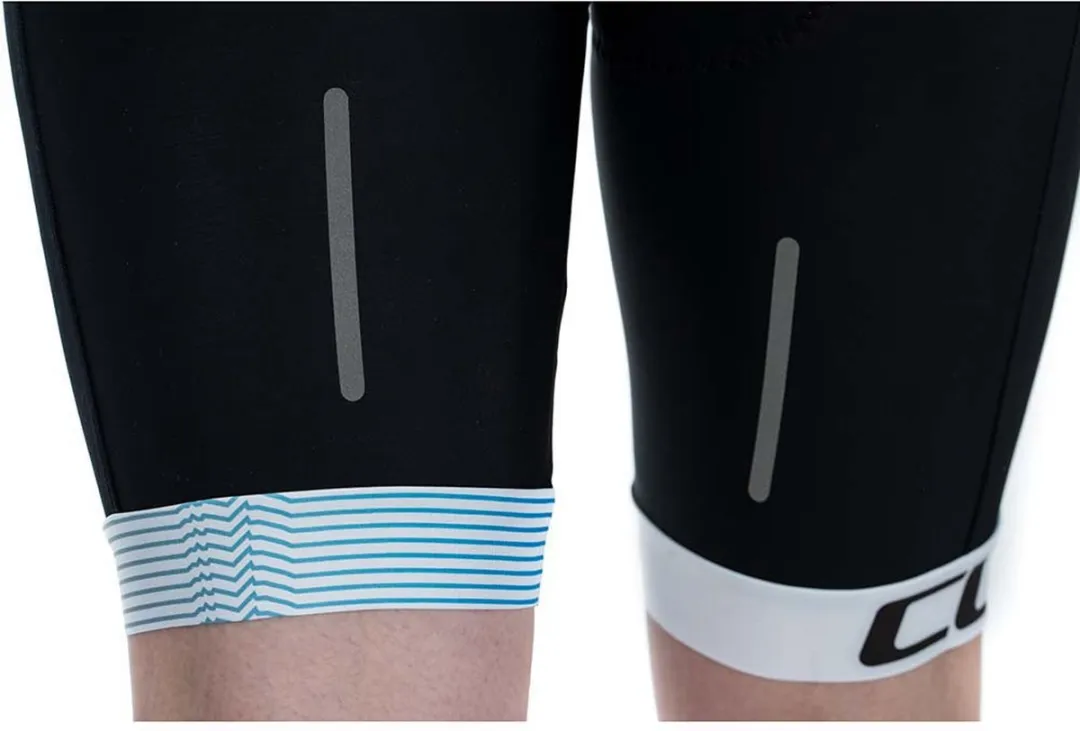 Cube Teamline Bib Shorts L - Zwart/Wit