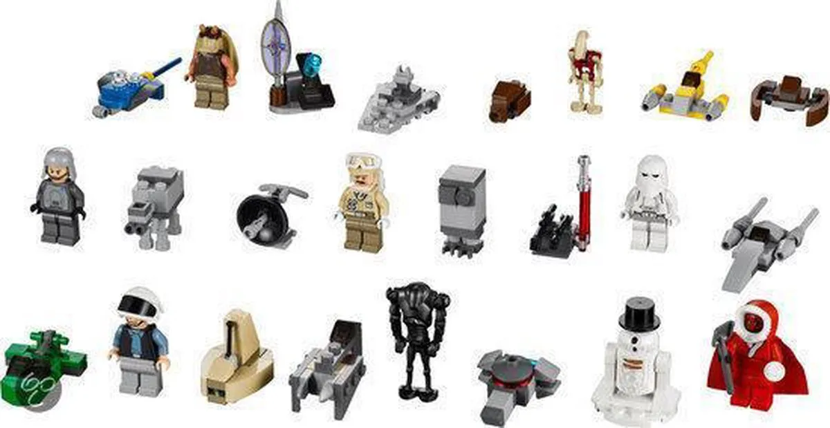 LEGO Star Wars Adventskalender 2012 9509 - 24 Minifiguren - afbeelding 2 van 4
