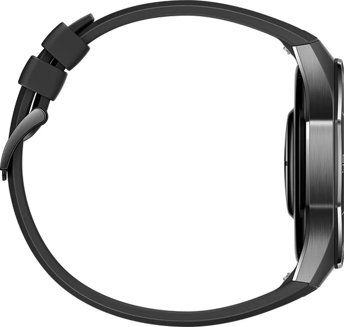 HUAWEI WATCH GT5 Pro 46mm Zwart Fluoroelastomeer Horlogeband - Ondersteuning van Golf en Duiken van 40 meter- Verbeterd 24/7 gezondheidsbeheer - Tot 2 weken batterijduur - Compatibel met iOS & Android