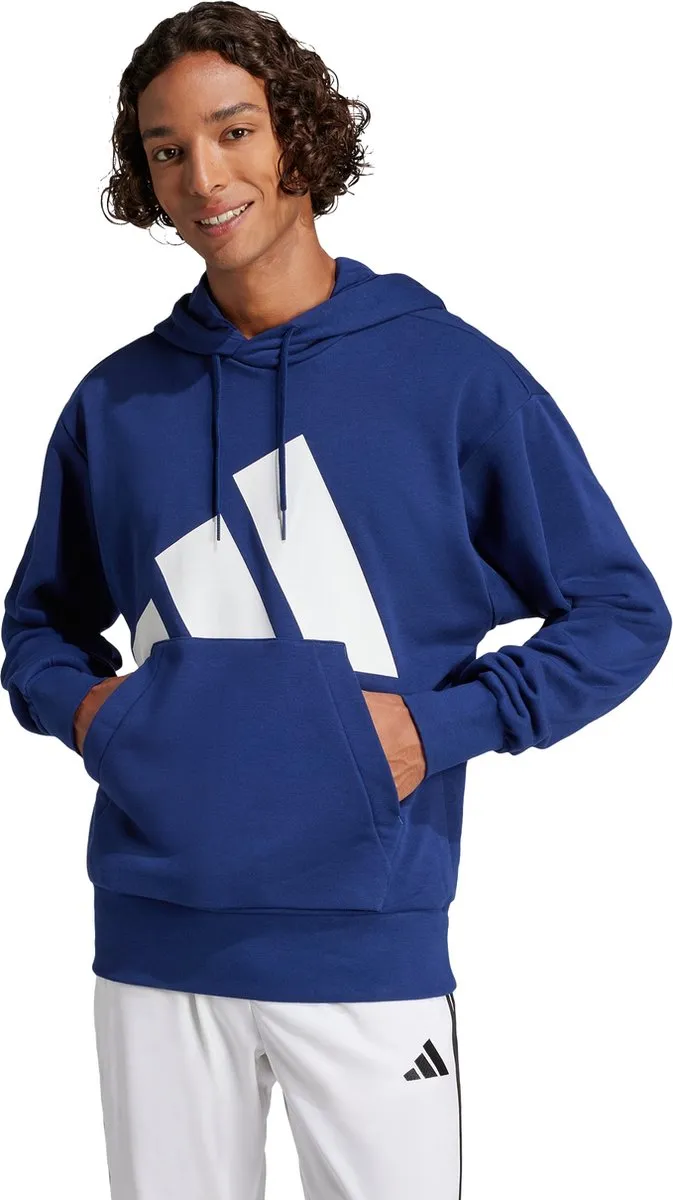 adidas Sportswear Essentials Big Logo French Terry Hoodie JE8890 - Blauw