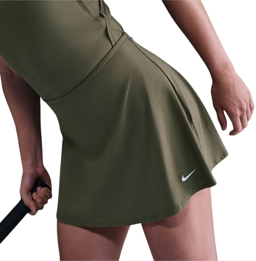 Nike Victory Dri-FIT Flouncy Tennis Skort FD5577-223 - S - Donkergroen