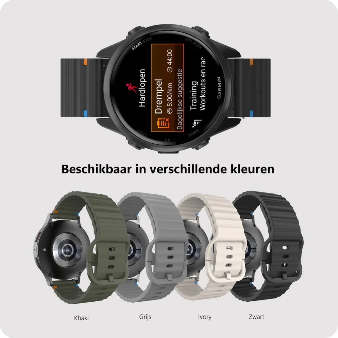 Just in Case Garmin ActiveFlex Horlogebandje - 42mm - Zwart - afbeelding 3 van 6