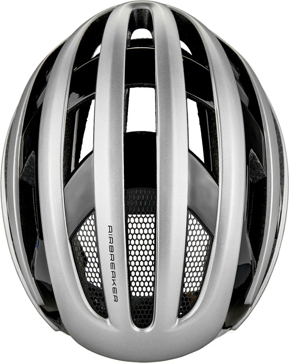 ABUS AirBreaker Fietshelm L - Zilver