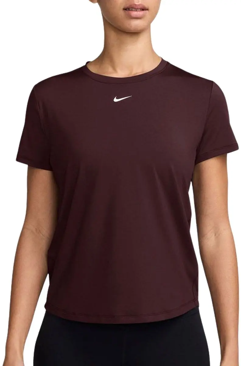 Nike One Classic Dri-FIT Shirt Dames L - Zwart