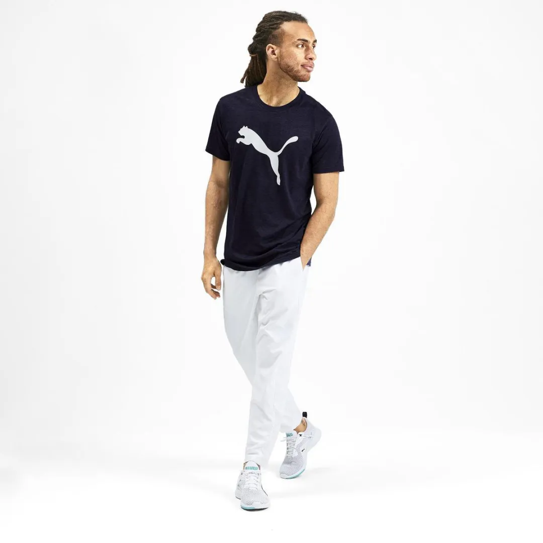 PUMA Heather Cat T-shirt - Peacoat Heather - S
