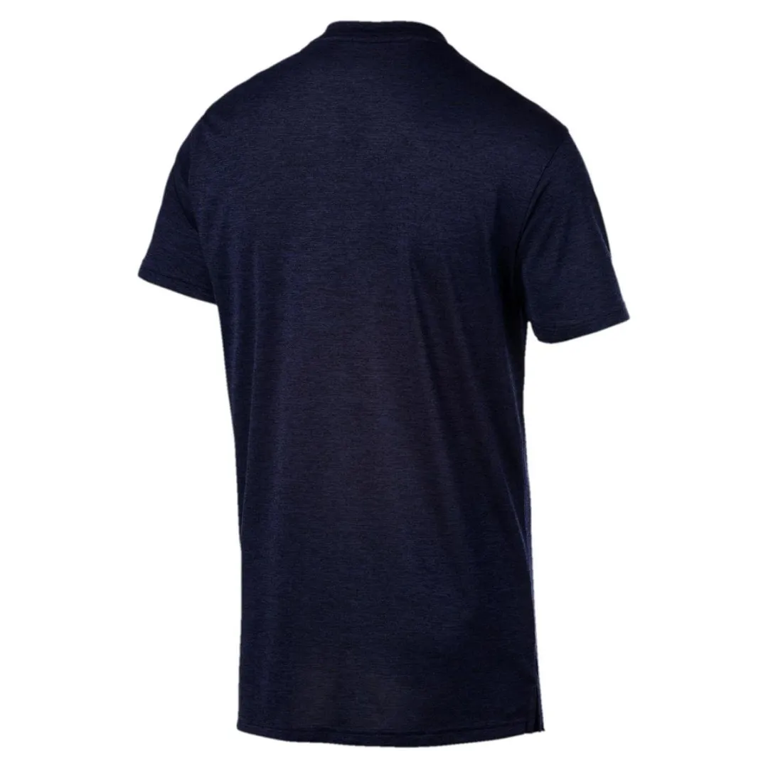 PUMA Heather Cat T-shirt - Peacoat Heather - S
