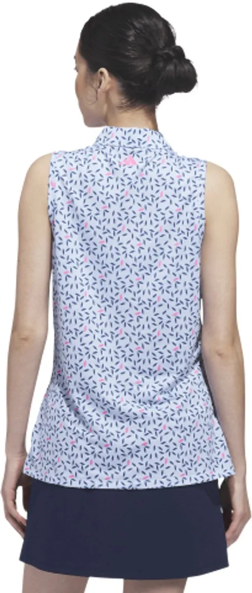 Adidas Ultimate365 Printed Climacool Dames Polo - S - Lichtblauw