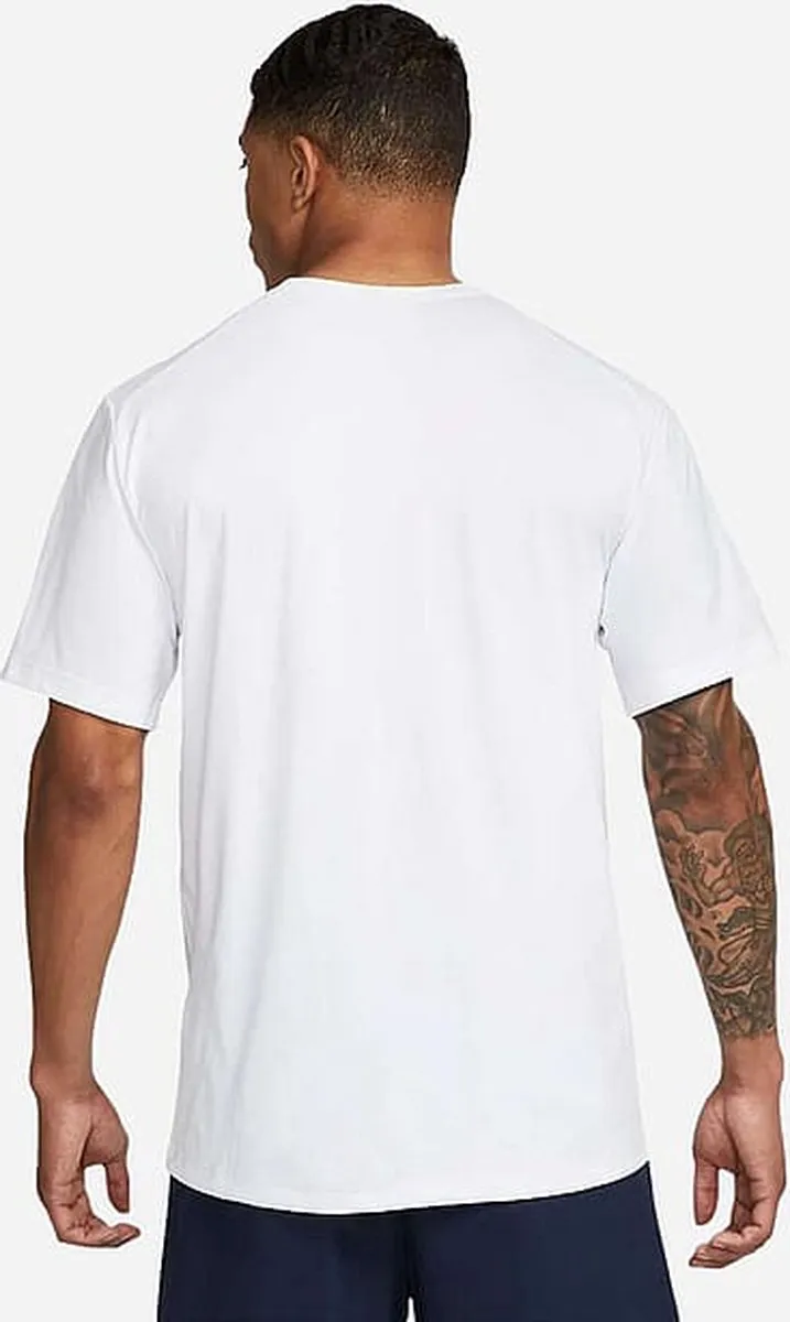 Nike Essential Short Sleeve Hydroguard Heren Zwemshirt S - Wit