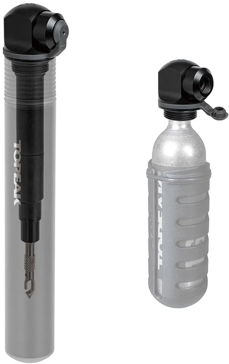 Topeak Two Timer XT Fietspomp - CO2/Tubeless - Black