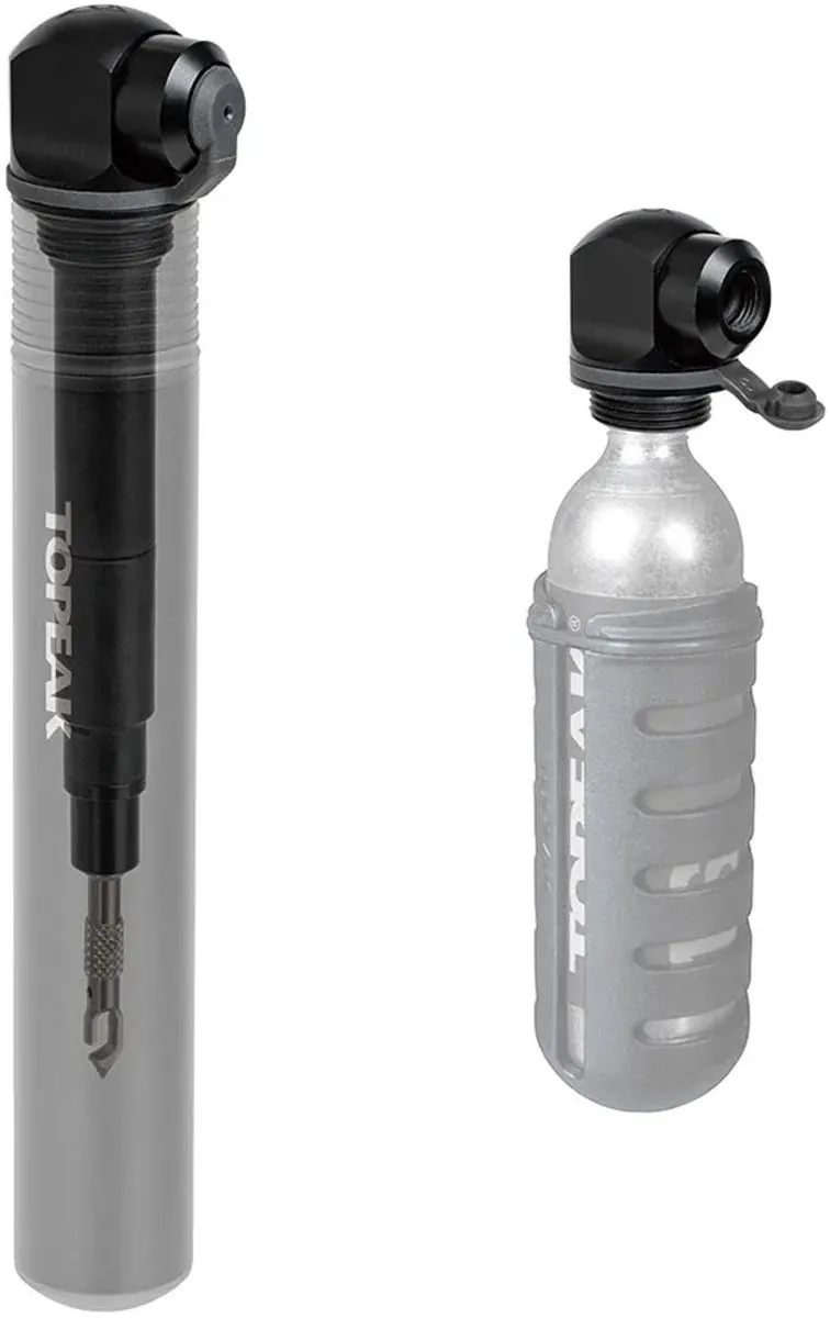 Topeak Two Timer XT Fietspomp - CO2/Tubeless - Black