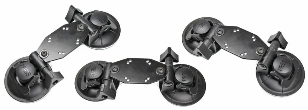 Brodit Dubbele Zuignap Set - Zwart