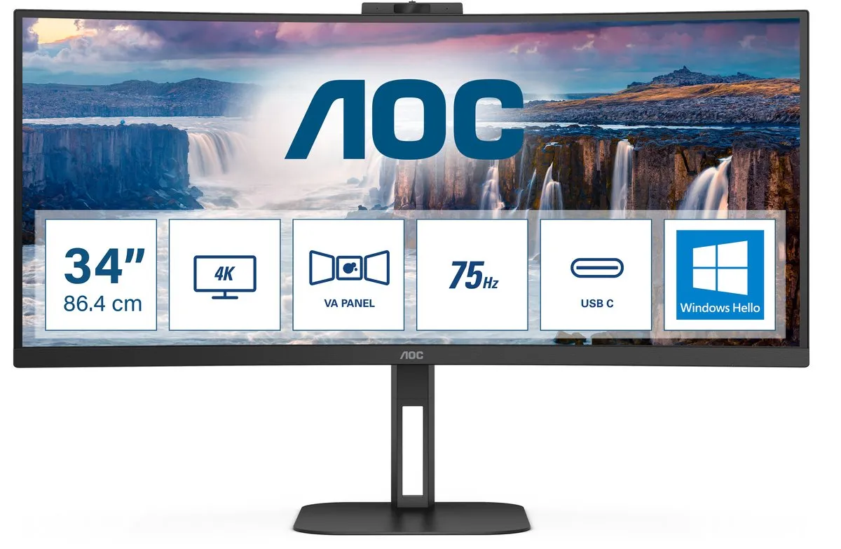 AOC V5 CU34V5CW Curved Monitor 34 inch