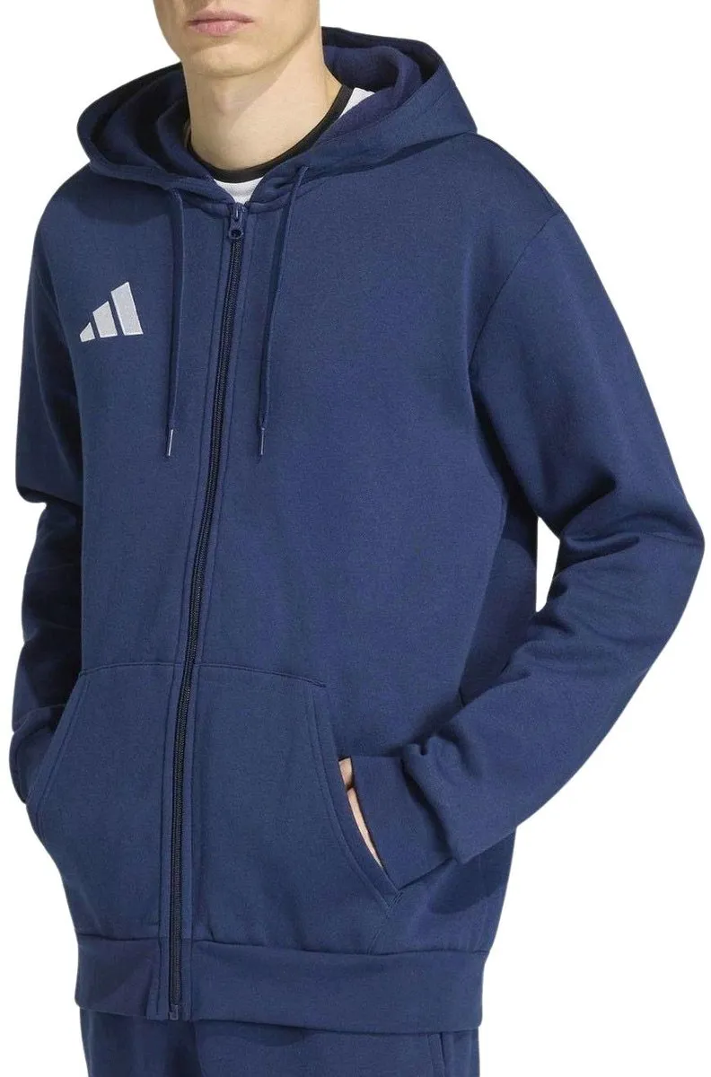 Adidas Entrada 26 Full Zip Hooded Vest - Maat L - Zwart/Wit