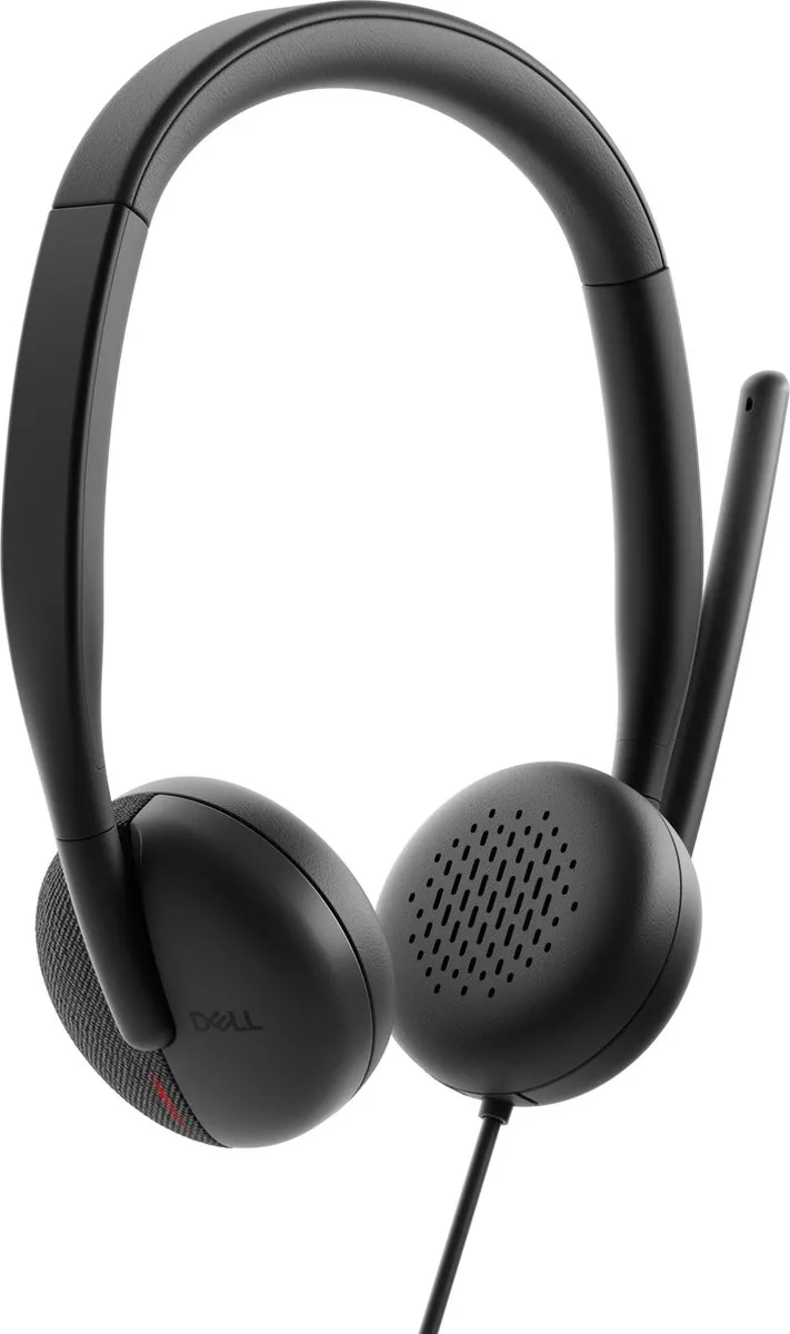 Dell WH3024 Bedrade Headset - USB Type-C - Zwart