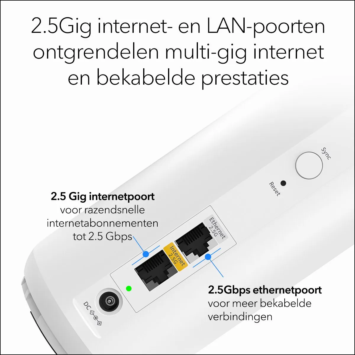 Netgear Orbi RBE372 WiFi 7 Mesh Versterker - 3600 Mbps - 2-Pack - afbeelding 6 van 6