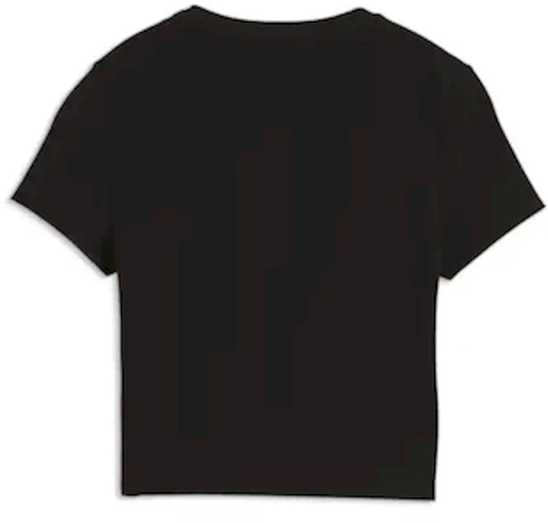 PUMA x HYROX Shapeluxe SS Crop Tee - Trainingstop Dames M - Zwart