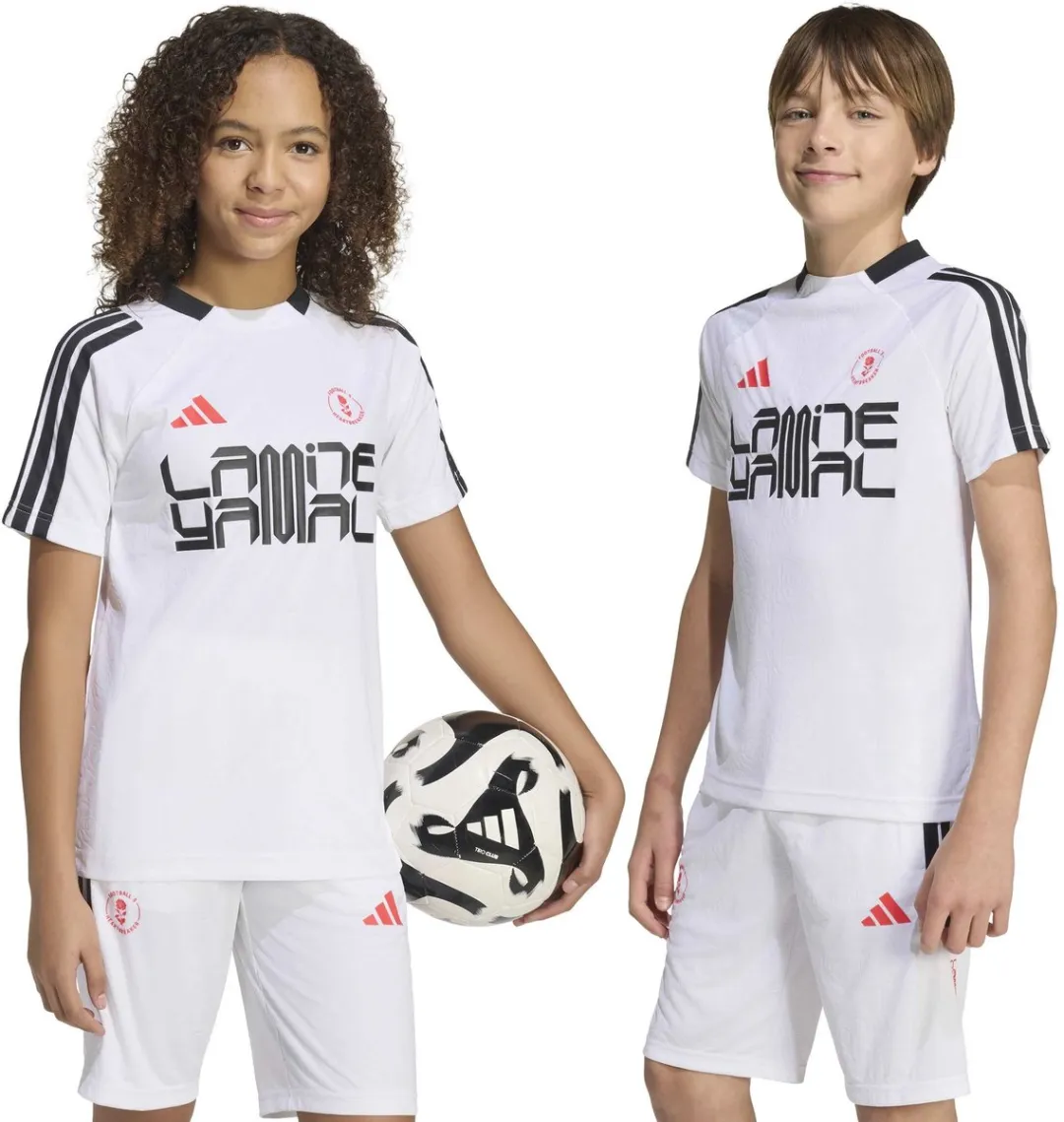 adidas T-shirt Voetbal Train KM Jongen KD6433 - Wit