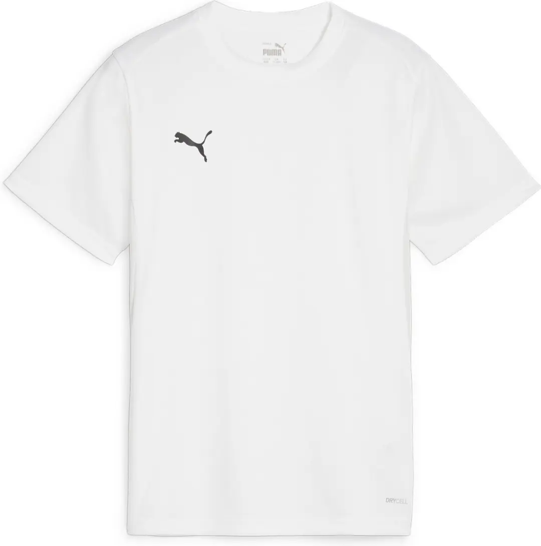 PUMA teamGOAL Jersey Jr Sportshirt 152 - Wit/Zwart/Grijs