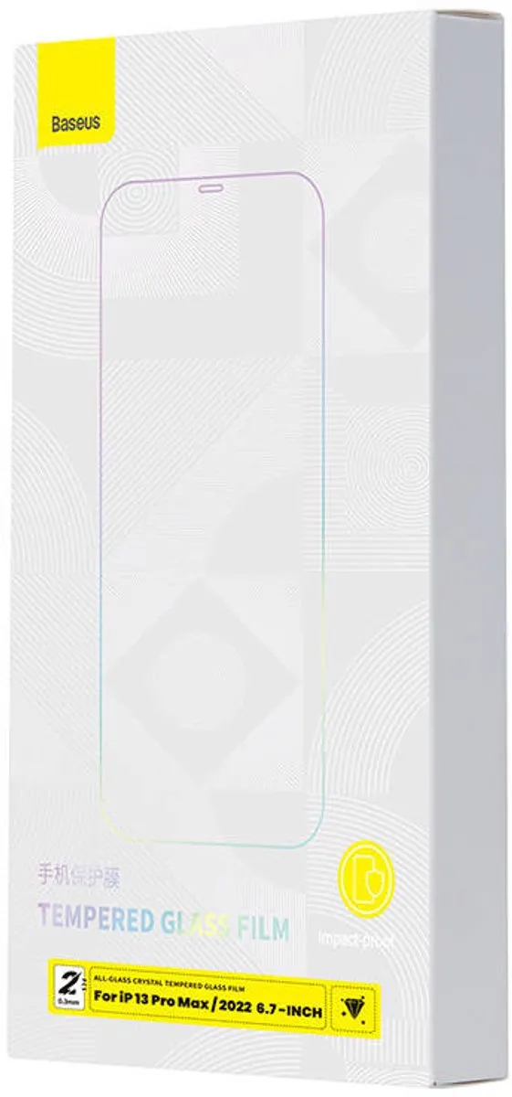 Baseus Gehard Glas 0,3mm iPhone Camera - 2 Stuks - afbeelding 2 van 6