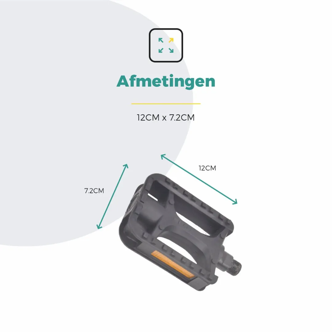 Voltano Antislip E-bike Pedalen 421110 - Zwart