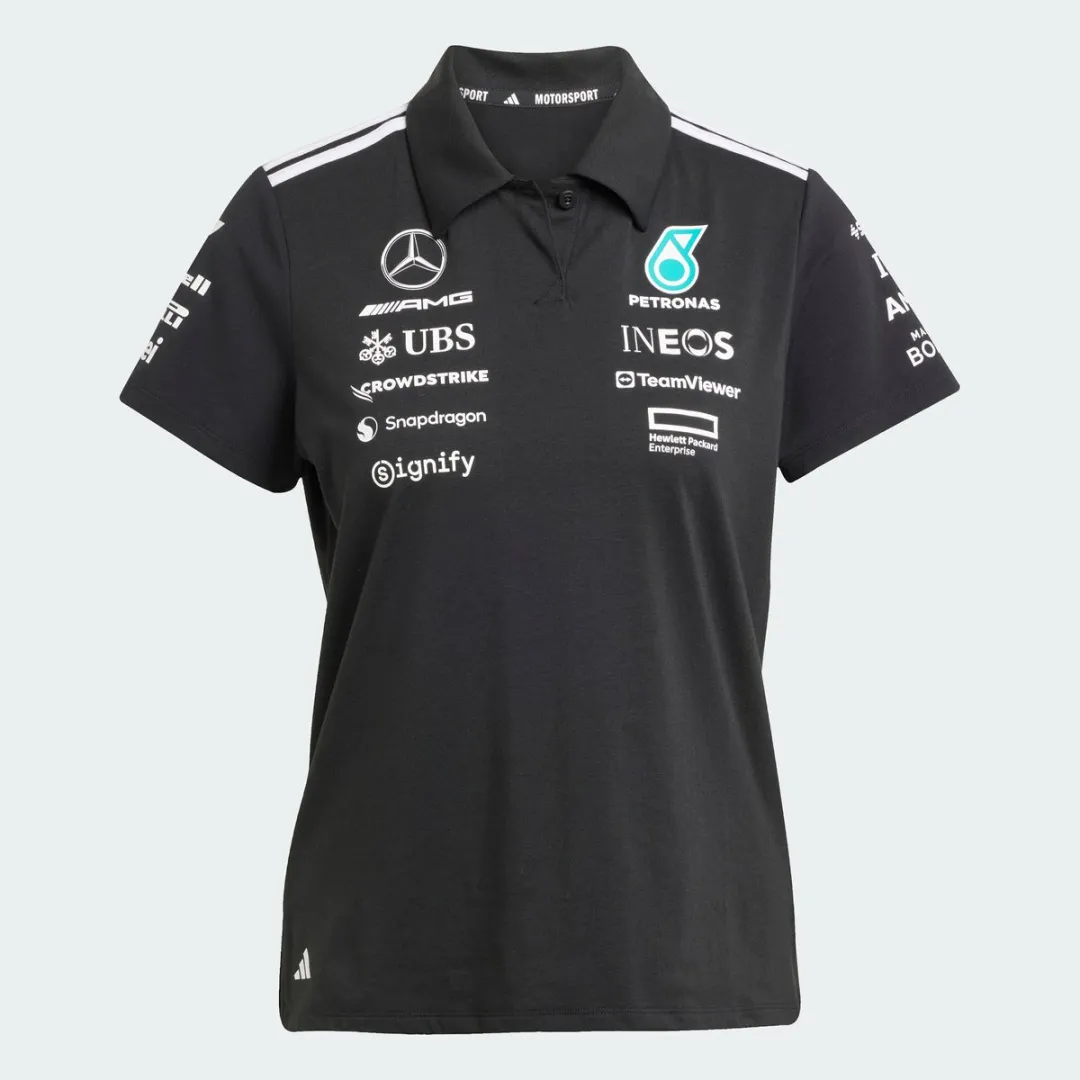 adidas Performance Mercedes-AMG F1 Team Polo Dames - Zwart