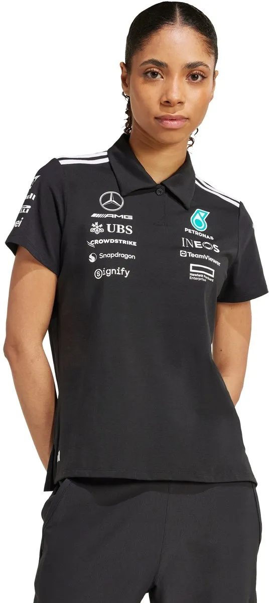 adidas Performance Mercedes-AMG F1 Team Polo Dames - Zwart