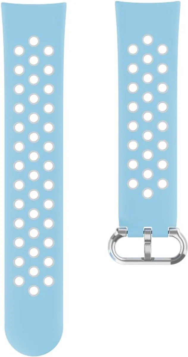 Hama Sportpolsband Fitbit Versa3/Sense - Lichtblauw/grijs - One Size