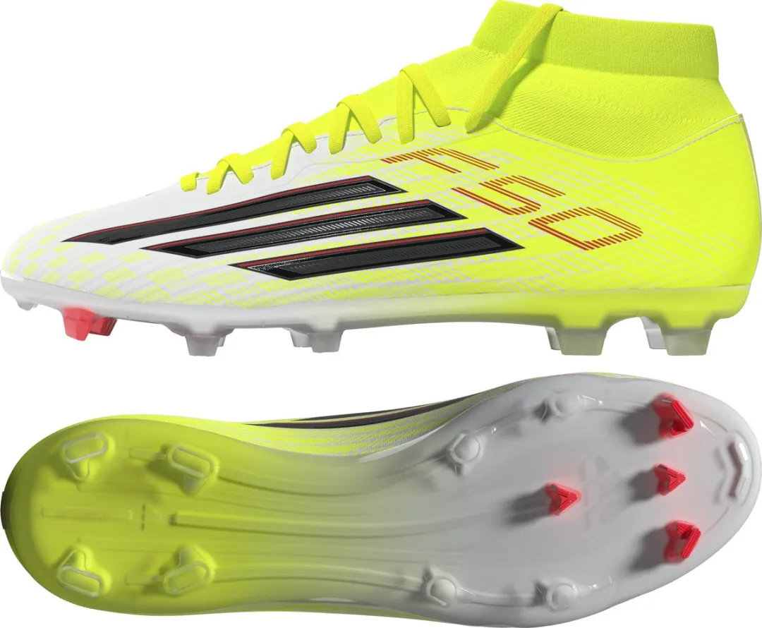 Adidas F50 League Mid FG/AG Voetbalschoen Geel