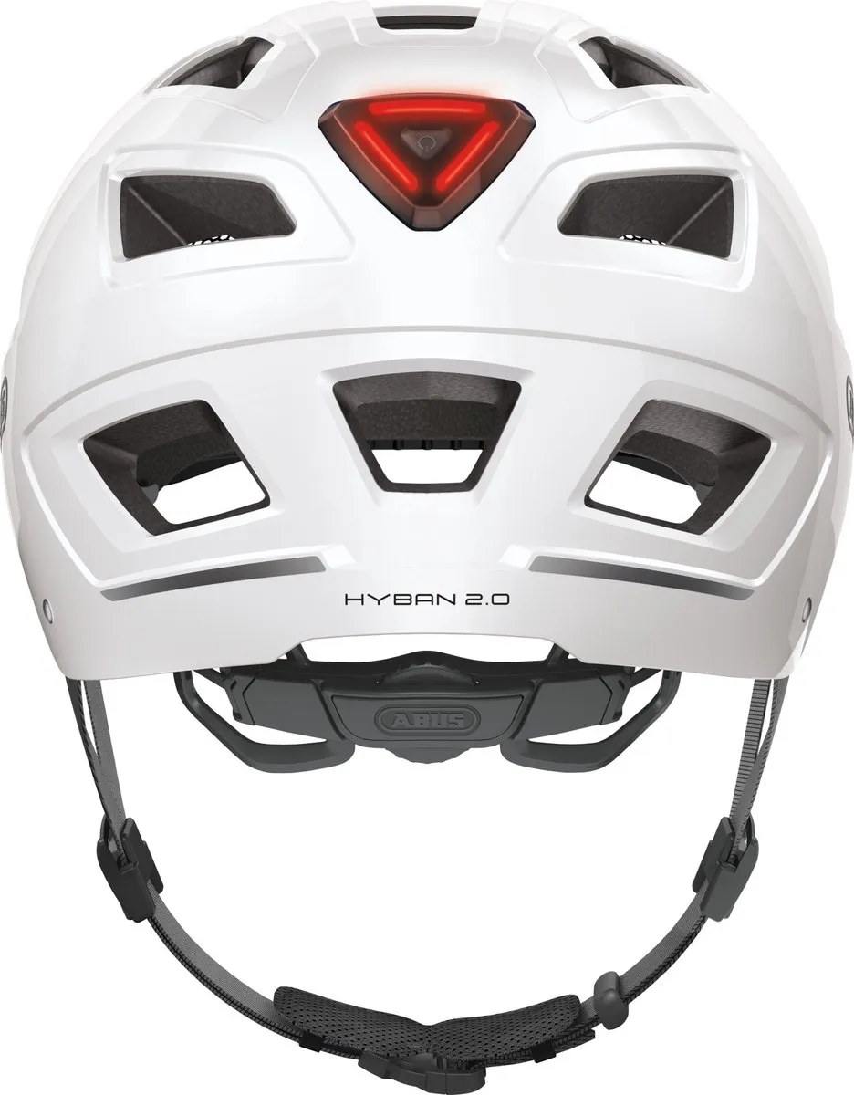 ABUS Hyban 2.0 Helm, wit Hoofdomtrek XL | 58-63cm