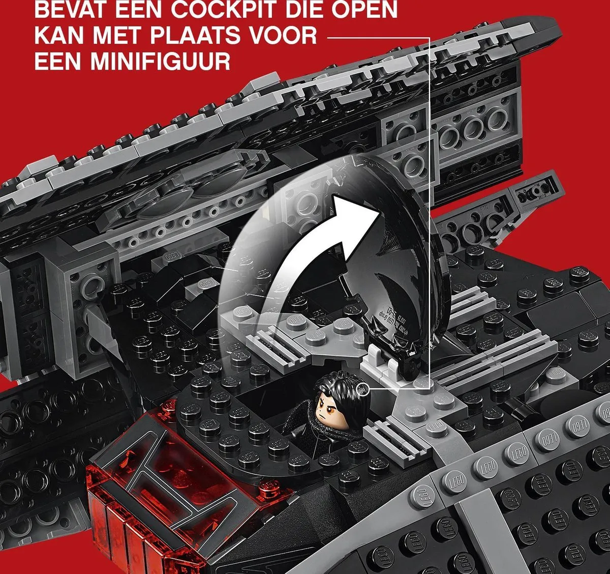 LEGO Star Wars Kylo Ren's TIE Fighter 75179 - 630 Stukken - afbeelding 4 van 6