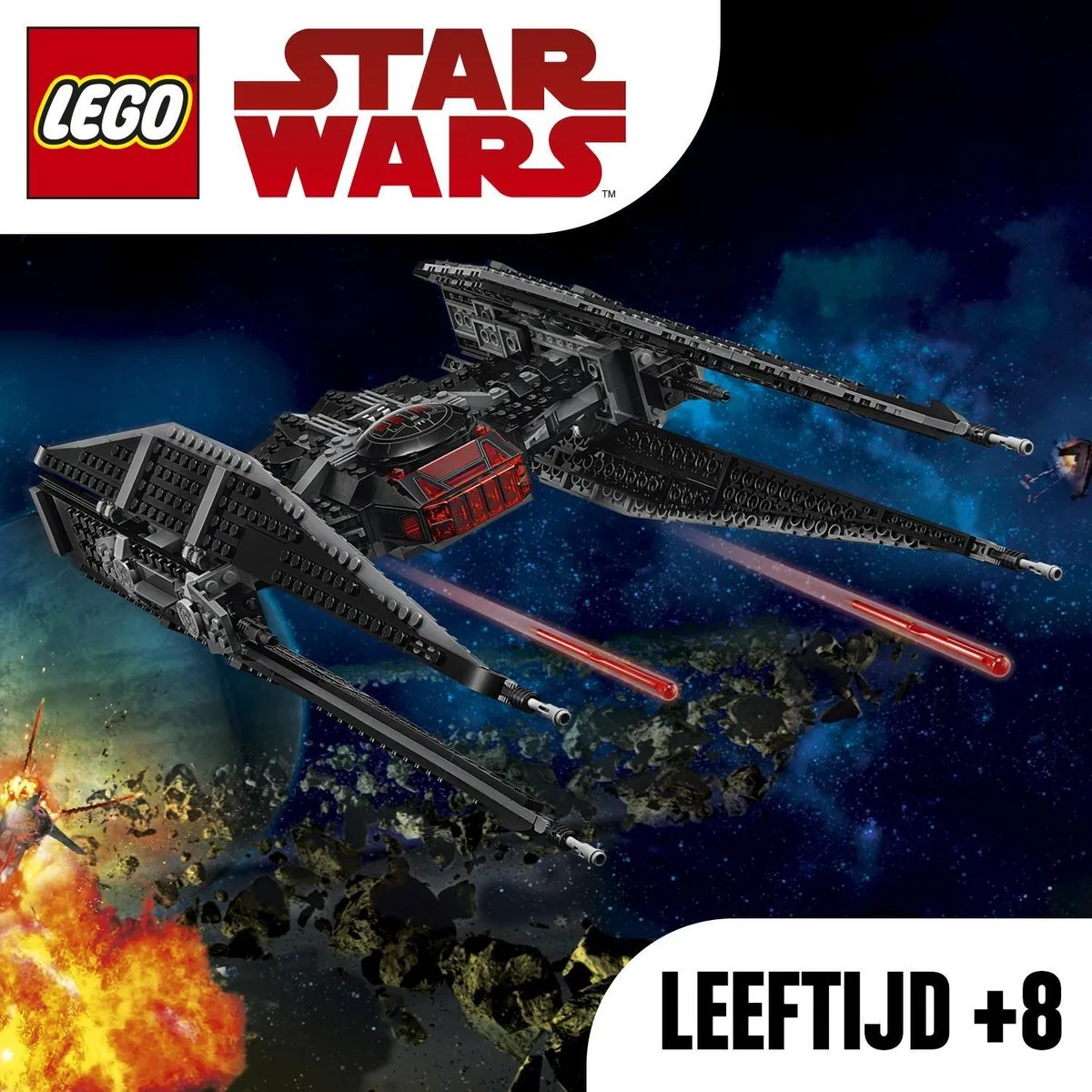 LEGO Star Wars Kylo Ren's TIE Fighter 75179 - 630 Stukken - afbeelding 5 van 6