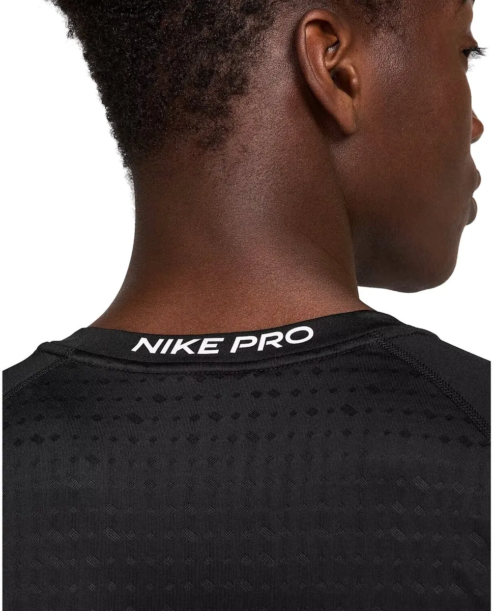 Nike Pro Breathe Heren T-shirt HJ4055-010 - XXL - Zwart/wit
