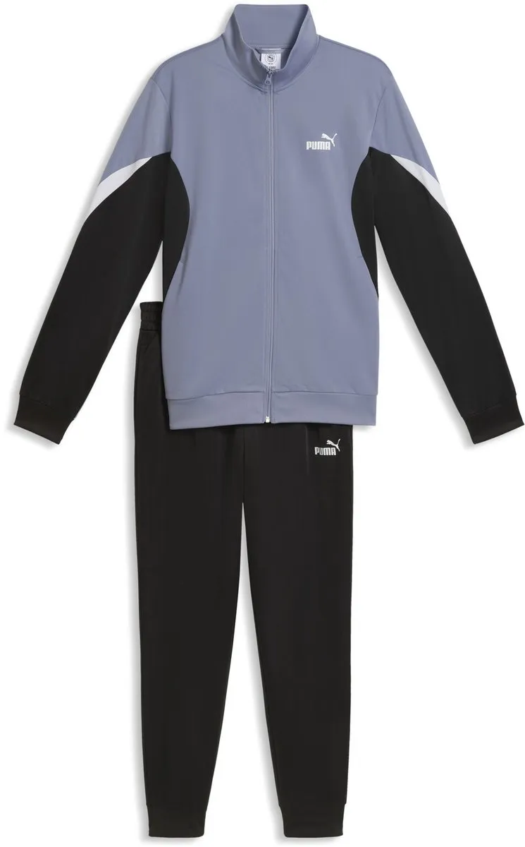 PUMA ESS Block Poly Suit Trainingspak M - Gray Sky