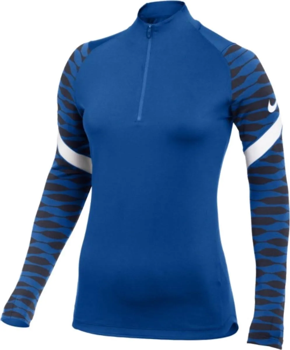 Nike Dri-FIT Strike 1/4 Zip Sporttrui Dames L - Blauw