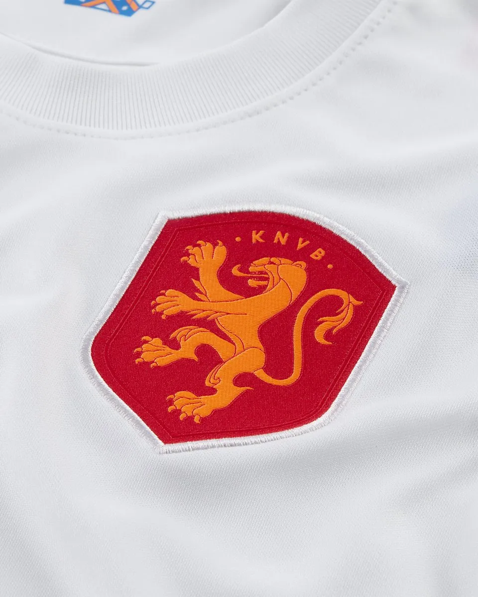 Nike Nederland 2022 Stadium Voetbalshirt Kids - Wit - Maat S