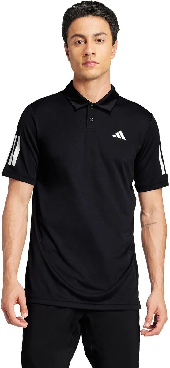 adidas Performance Club Tennis 3-Stripes Poloshirt M - Zwart