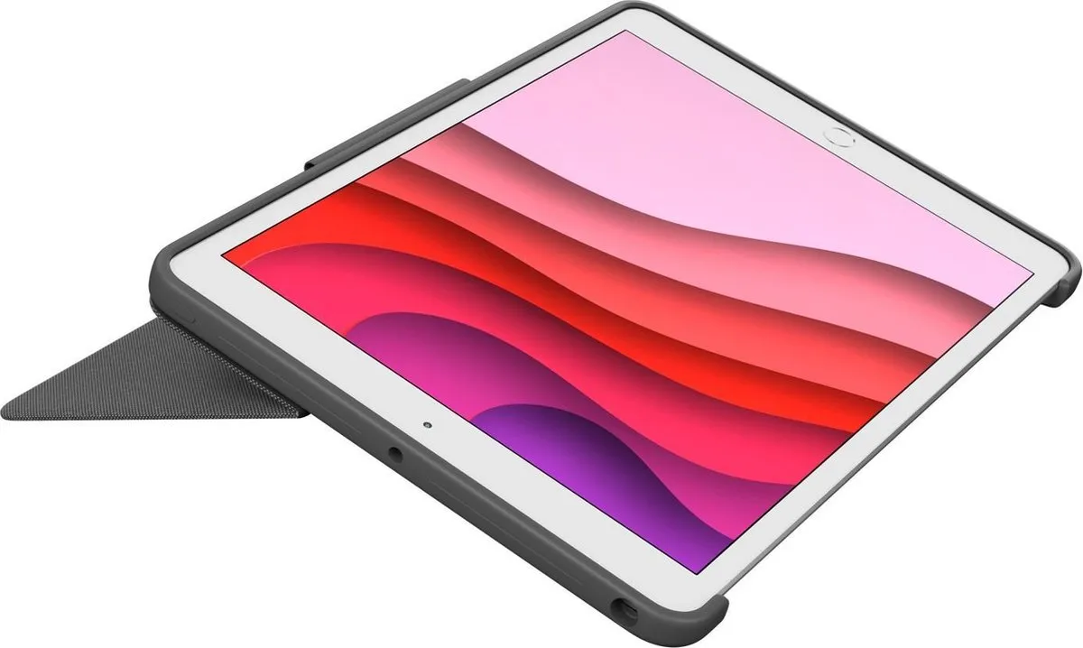 Logitech Combo Touch 920-009609 - Toetsenbordhoes iPad 10.2" - Grijs