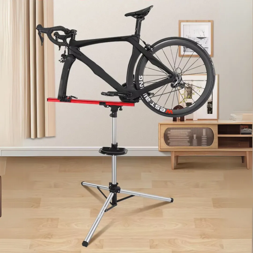 Frame Up Fietsmontagestandaard - tot 35 kg - Grijs/Rood - afbeelding 6 van 6