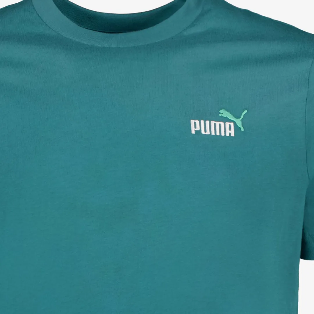 PUMA ESS 2 Color Small No. 1 Logo Heren T-shirt - M - Groen
