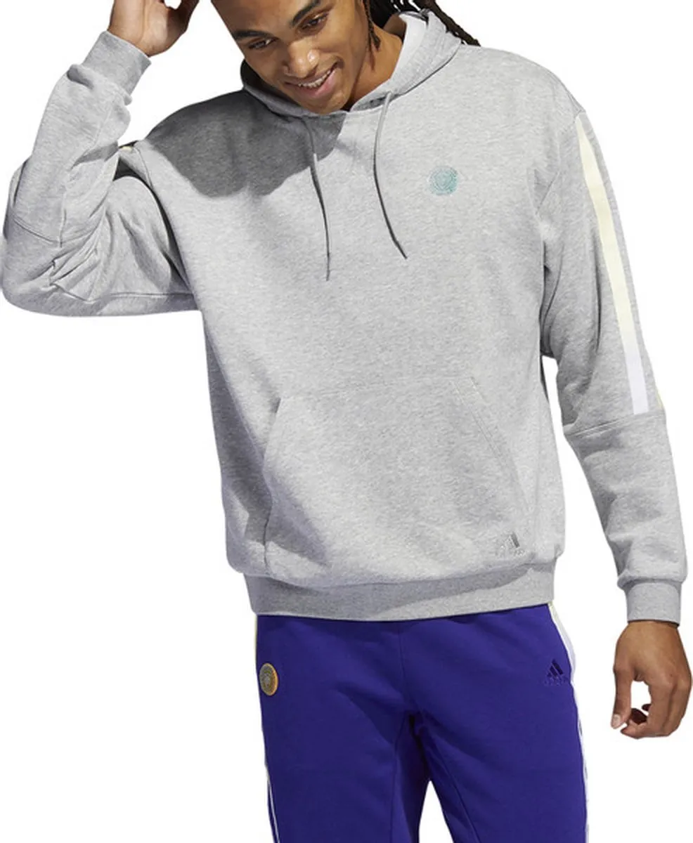 Adidas Donovan Mitchell PO Hoodie Heren - Grijs XL