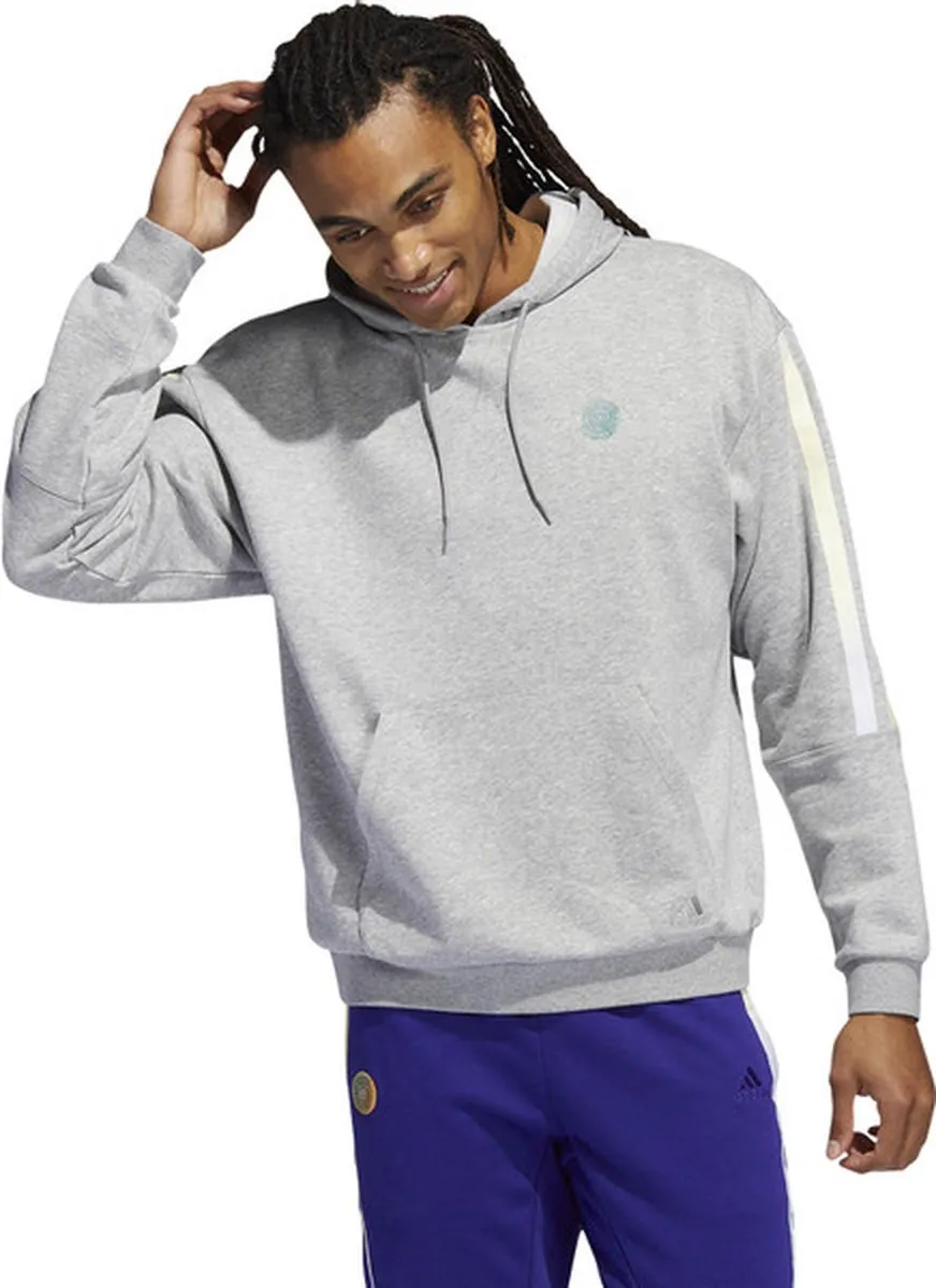Adidas Donovan Mitchell PO Hoodie Heren - Grijs XL