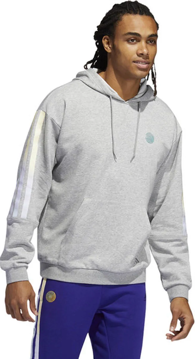 Adidas Donovan Mitchell PO Hoodie Heren - Grijs XL