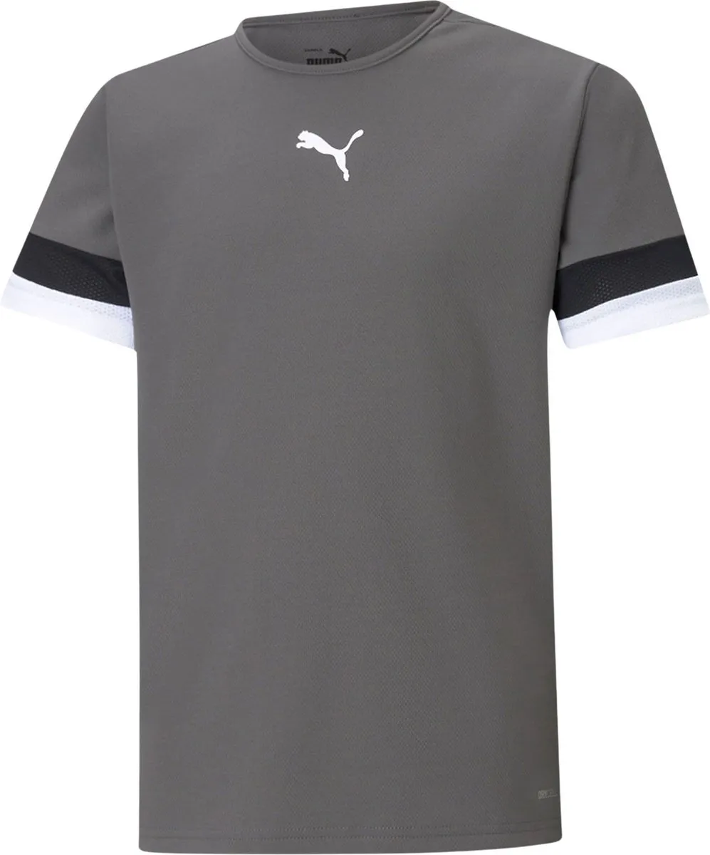 PUMA TeamRISE Jersey Shirt Junior 164 - Rood/Zwart/Wit