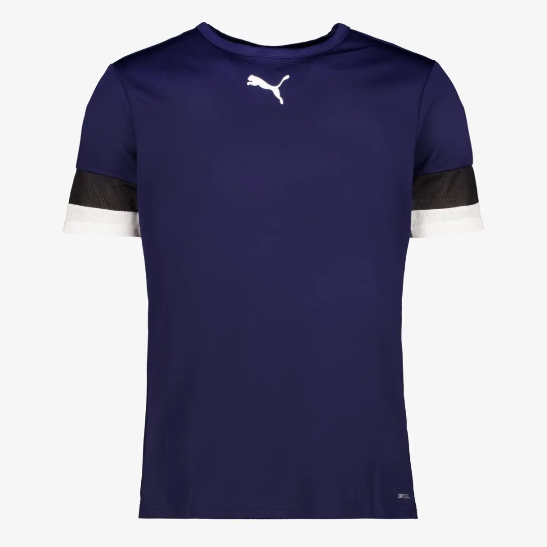 PUMA TeamRISE Jersey Shirt Senior XXL - Blauw/Zwart/Wit