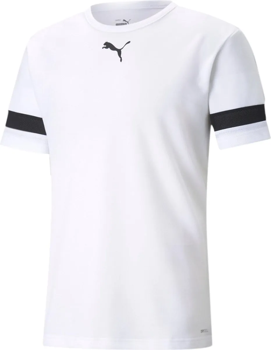 PUMA TeamRISE Jersey Shirt Senior XXL - Blauw/Zwart/Wit