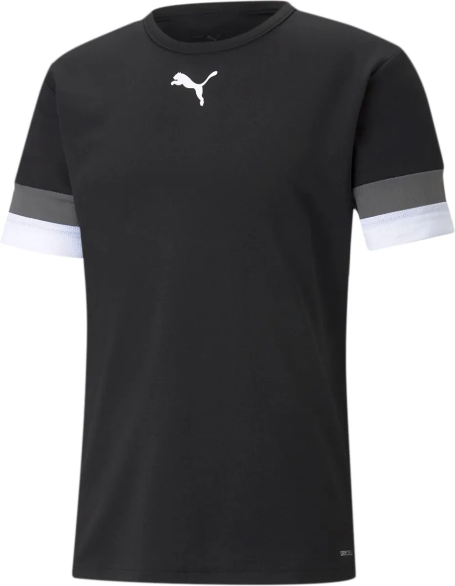 PUMA TeamRISE Jersey Shirt Senior XXL - Blauw/Zwart/Wit