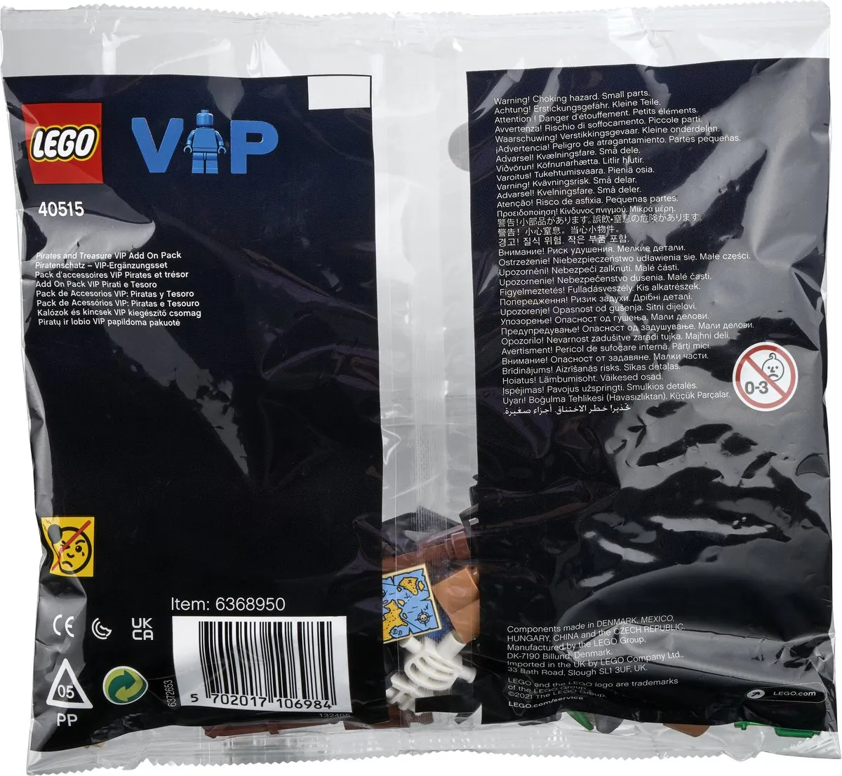 LEGO Pirates and Treasure VIP Add-on Pack 40515 - 91 Stukken - Multicolor - afbeelding 2 van 3