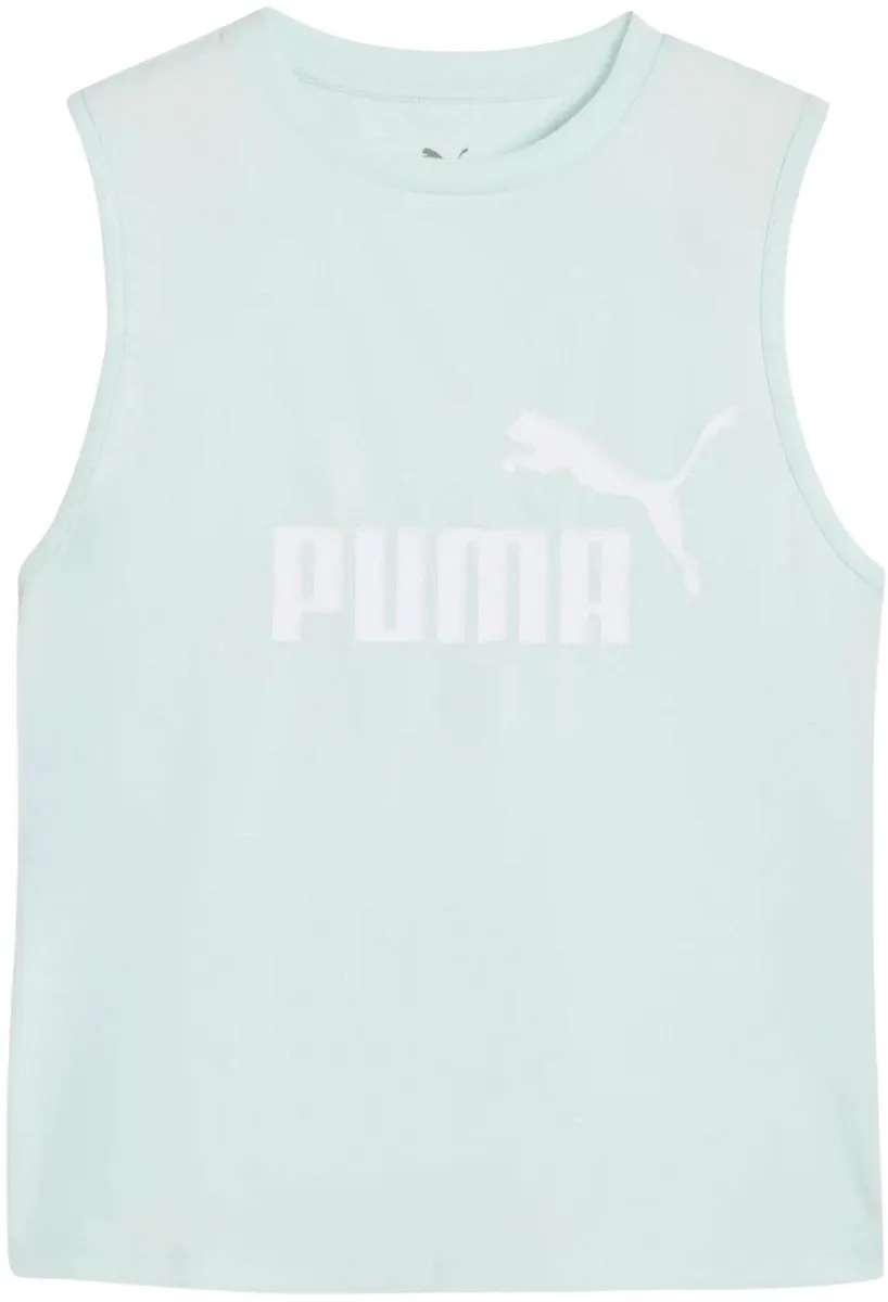 PUMA ESS No. 1 Logo Slim Tanktop Dames - Lichtblauw/Wit - Maat L